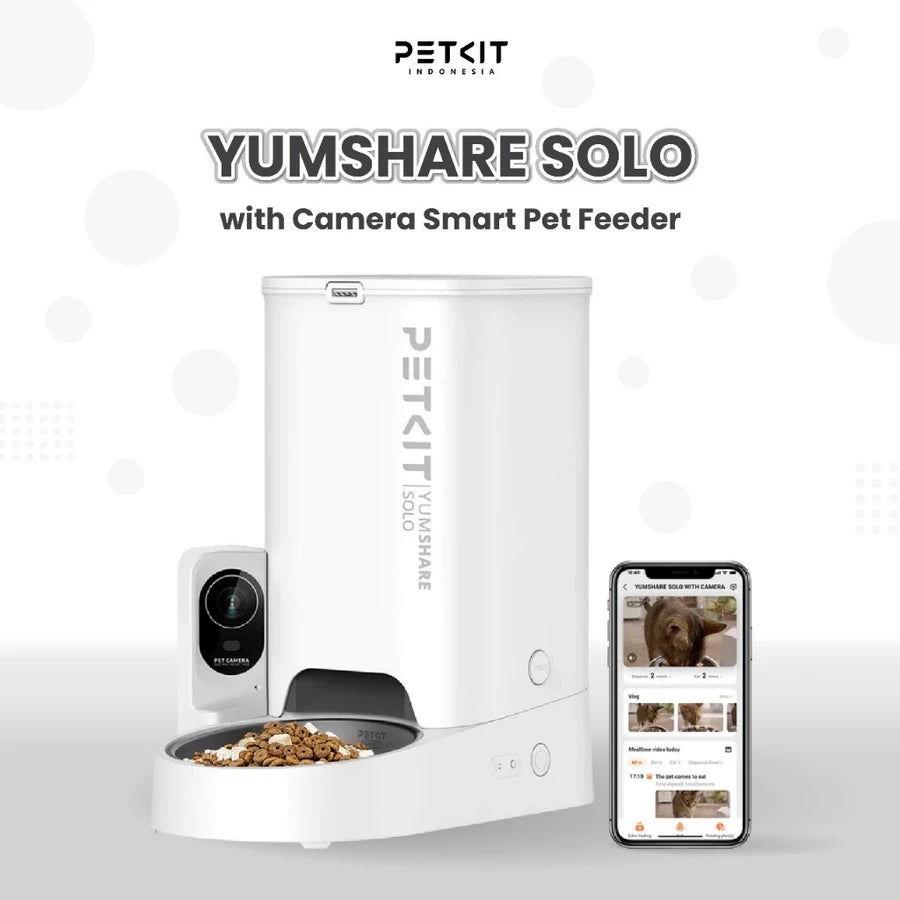 Camera Smart Pet Feeder – Automatic Food Dispenser dengan App Control & Kamera HD