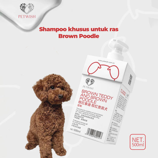 Petwish Dog Shampoo 500ML – Brown/Red Teddy & Brown/Red Poodle