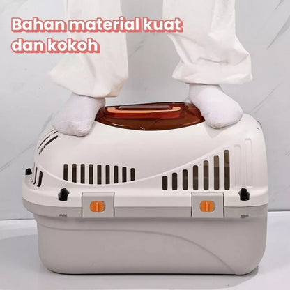 Pet Cargo Portable – Kandang Anjing & Kucing Kokoh dengan 4 Sistem Penguncian Aman