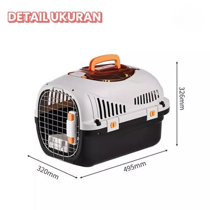Pet Cargo Portable – Kandang Anjing & Kucing Kokoh dengan 4 Sistem Penguncian Aman