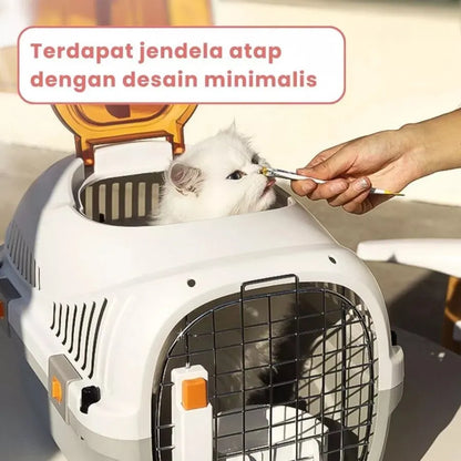 Pet Cargo Portable – Kandang Anjing & Kucing Kokoh dengan 4 Sistem Penguncian Aman