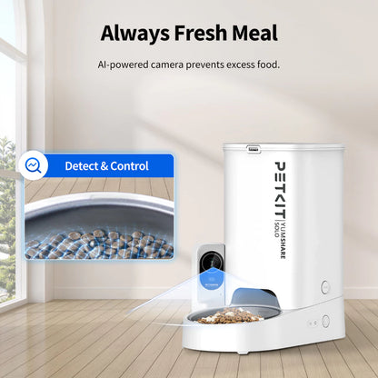 Camera Smart Pet Feeder – Automatic Food Dispenser dengan App Control & Kamera HD