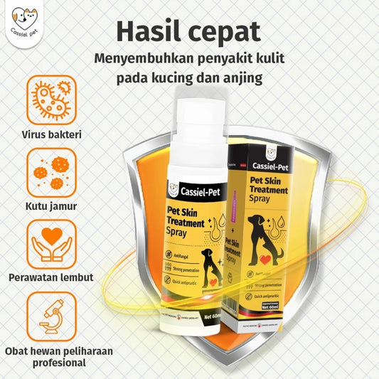 Obat Jamur Anjing Kucing – Cassiel Pet Triple Defense Spray