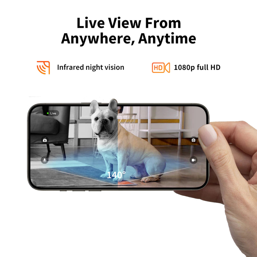 Camera Smart Pet Feeder – Automatic Food Dispenser dengan App Control & Kamera HD