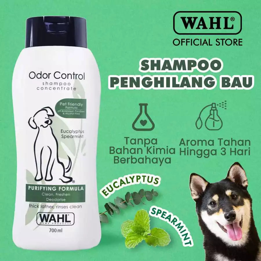 WAHL Pets Dog Odor Control Shampoo 700ml – Sampo Anjing Anti Bau & Sampo Kucing