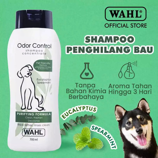 WAHL Pets Dog Odor Control Shampoo 700ml – Sampo Anjing Anti Bau & Sampo Kucing