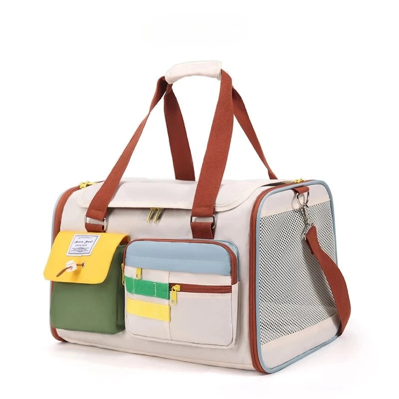 Tas Carrier Anjing & Kucing Stylish – Backpack & Hand-Carry Pet Carrier Bag