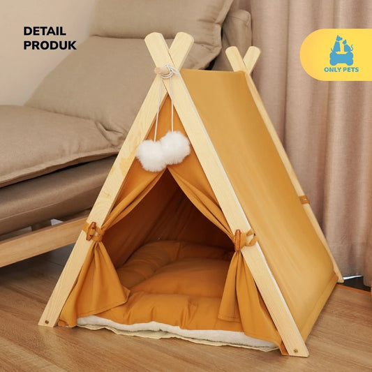 Tenda Kayu Kucing Anjing Desain Skandinavia – Nyaman & Estetik