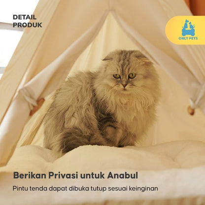 Tenda Kayu Kucing Anjing Desain Skandinavia – Nyaman & Estetik