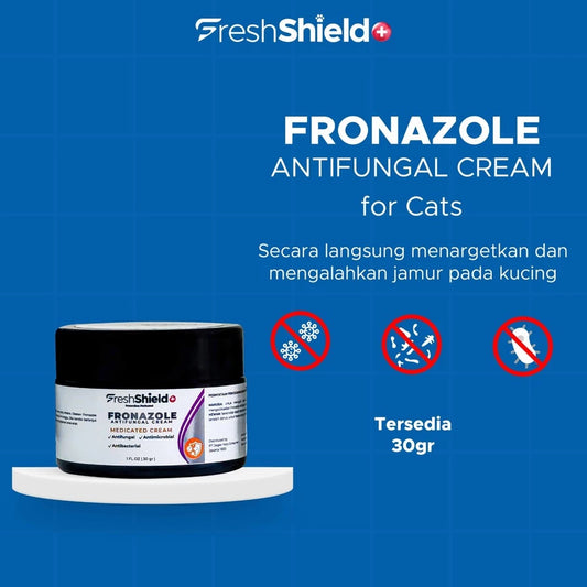 FreshShield+ Krim Anti Jamur Kucing - Antifungal Medicated Cream | Obat Jamur Kulit Kucing Aman & Efektif