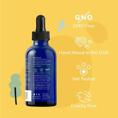 Kin + Kind Clean Ears – Pembersih Telinga Anjing Organik 354ml